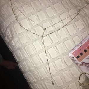 Kendra Scott gold long necklace